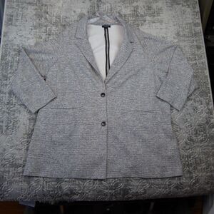 Torrid  Boyfriend Blazer Women's 6X Plus Gray Studio Double Knit Collared